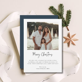 Tarjeta Festiva Navidades náuticos Foto Marítima de la Familia