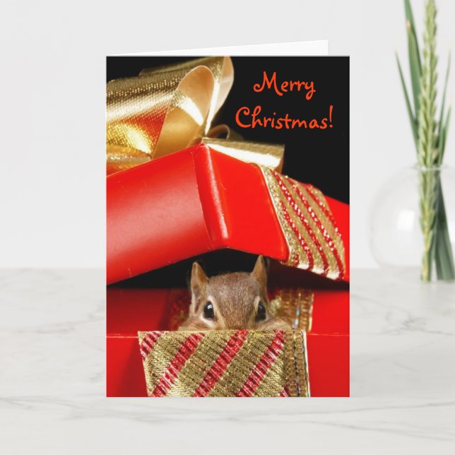 Tarjeta Festiva Navidades Navidades Sorpresa! (Anverso)