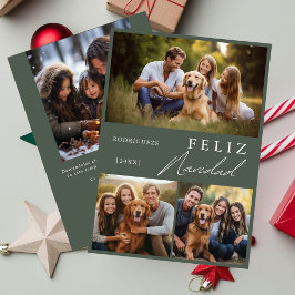 Tarjeta Festiva Navidades navideños navideños felices