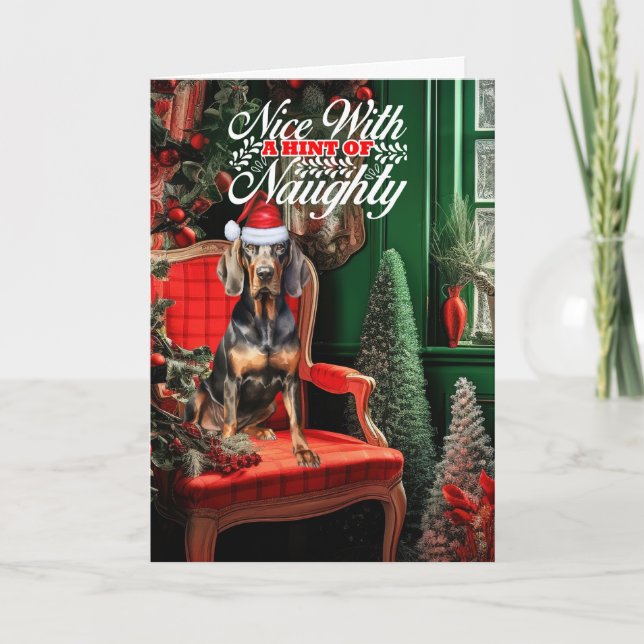 Tarjeta Festiva Navidades negros Tan honran a los traviesos o amab (Anverso)