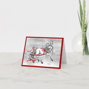 Tarjeta Festiva Navidades Nieve Bells