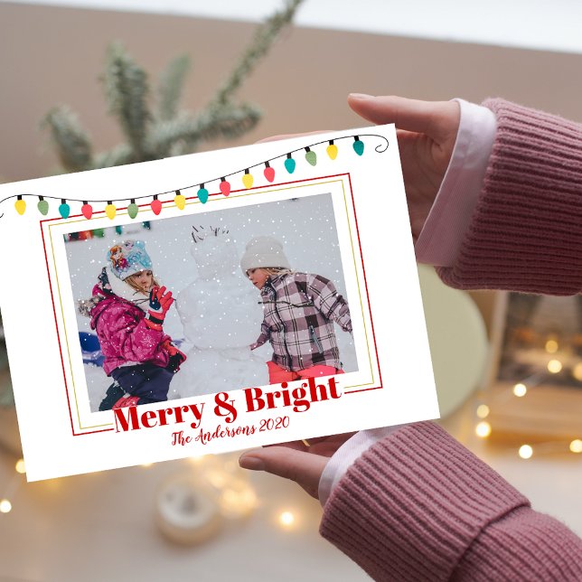 Tarjeta Festiva Navidades Nieve con mora y luces fotográficas bril (Subido por el creador)