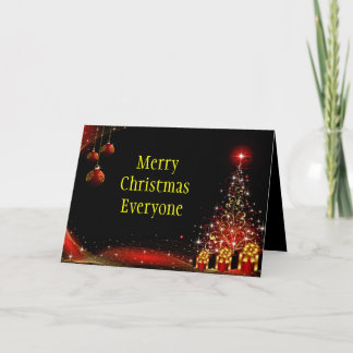 Tarjeta Festiva Navidades Night Wonderland Red Set