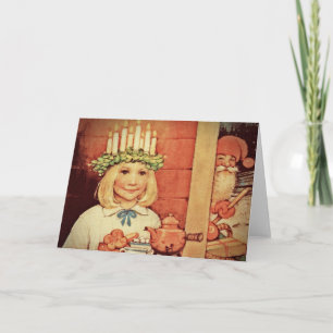 Tarjeta Festiva Navidades Nisse y Lucia Day Karin