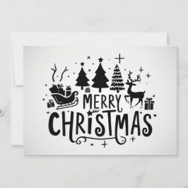 Tarjeta Festiva Navidades no fotográficos Sweet Holly Berry Vintag