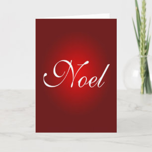 Tarjeta Festiva Navidades Noel Mensaje Rojo Blanco Vacaciones Colo