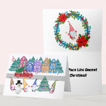 Tarjeta Festiva Navidades Nórdicos De Gnome Town, No Hay Lugar Com<br><div class="desc">Feliz Navidad con este artículo. Este diseño se ve bien en cualquier producto. ⭐ PERSONALIZAR esta plantilla con su obra de arte. ⭐ EDITAR más para realizar más cambios. ⭐ TRANSFERIR este diseño a cualquier producto. Visita todas mis tiendas en bit.ly/SandyspiderStores (cortar y pegar).</div>