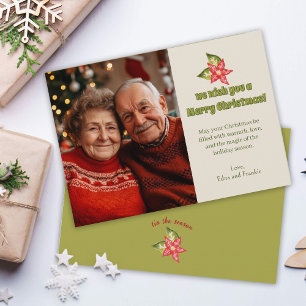 Tarjeta Festiva Navidades nostálgicos fotografian fiesta tradicion