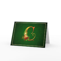 Navidades Notecard encendiendo velas iniciales C