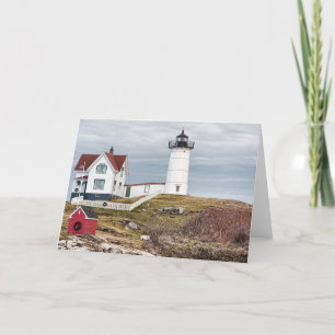 Tarjeta Festiva Navidades Nubble Light
