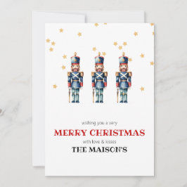 Tarjeta Festiva Navidades Nudiciarios Rojos y Azules