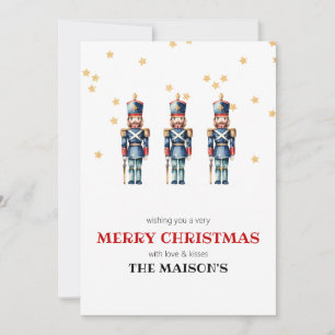 Tarjeta Festiva Navidades Nudiciarios Rojos y Azules