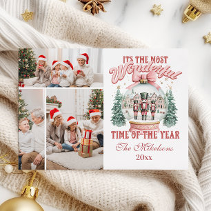 Tarjeta Festiva Navidades Nudiciarios Rosados 3 Foto Maravilla Gl