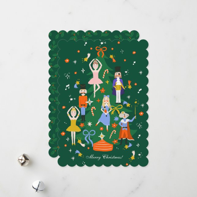 Tarjeta Festiva Navidades Nutcracker (Anverso/Reverso In Situ)