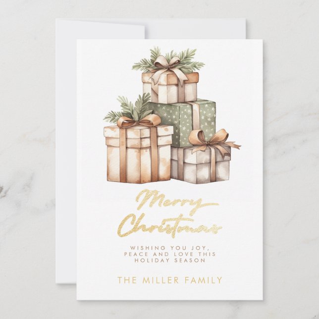 Tarjeta Festiva Navidades obsequian a Exchange Elefante Blanco (Anverso)