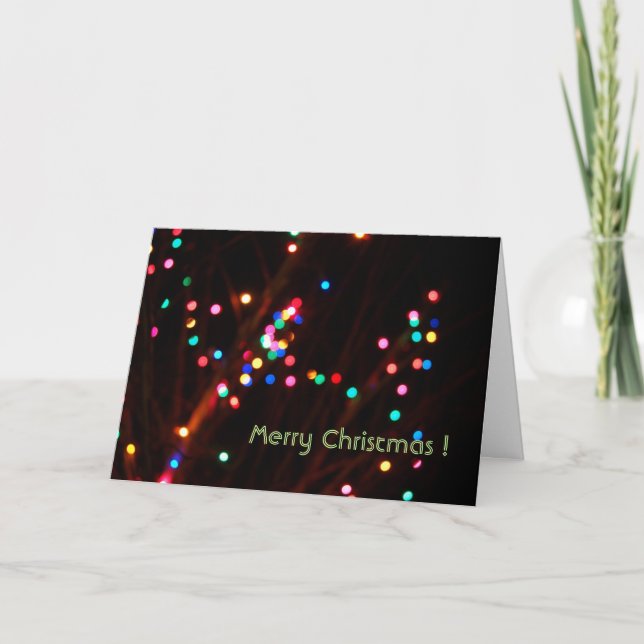 Tarjeta Festiva Navidades optimistas (Anverso)