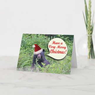 Tarjeta Festiva Navidades Oso