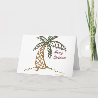 Tarjeta Festiva Navidades Palm
