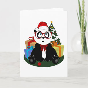 Tarjeta Festiva Navidades - Panda Nerd