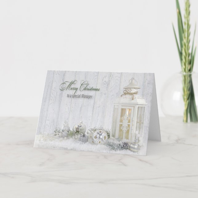 Tarjeta Festiva Navidades para Gestor (Anverso)