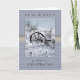 Tarjeta Festiva Navidades para quiropráctico