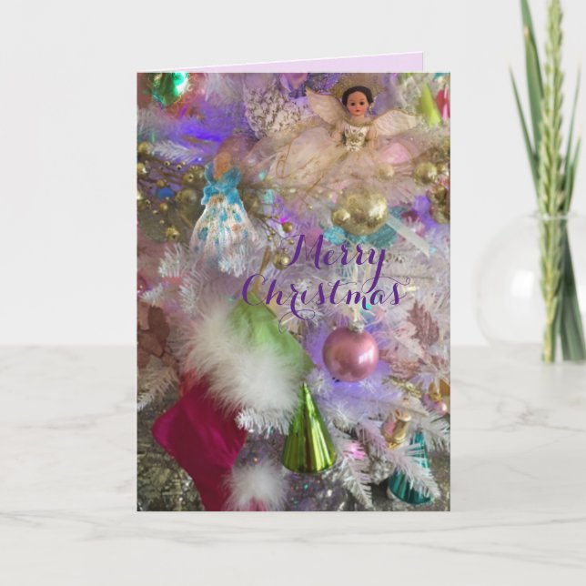 Tarjeta Festiva Navidades Pastels (Anverso)