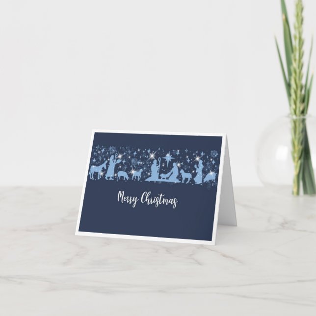 Tarjeta Festiva Navidades Pastores (Anverso)