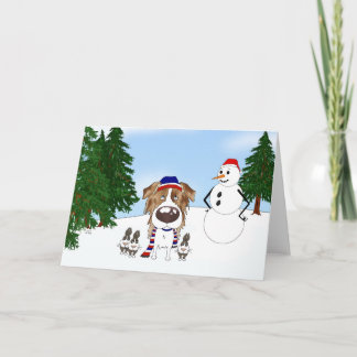 Tarjeta Festiva Navidades Pastores de Australia