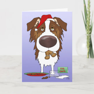 Tarjeta Festiva Navidades Pastores de Australia