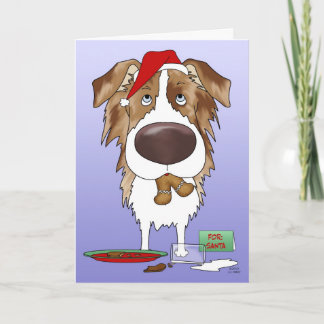 Tarjeta Festiva Navidades Pastores de Australia