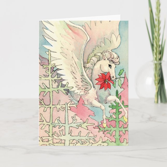Tarjeta Festiva Navidades Pegasus (Anverso)