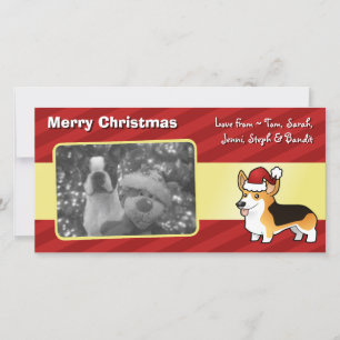 Tarjeta Festiva Navidades Pembroke Welsh Corgi