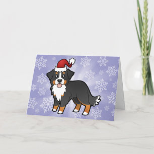 Tarjeta Festiva Navidades Perro de montaña Bernese