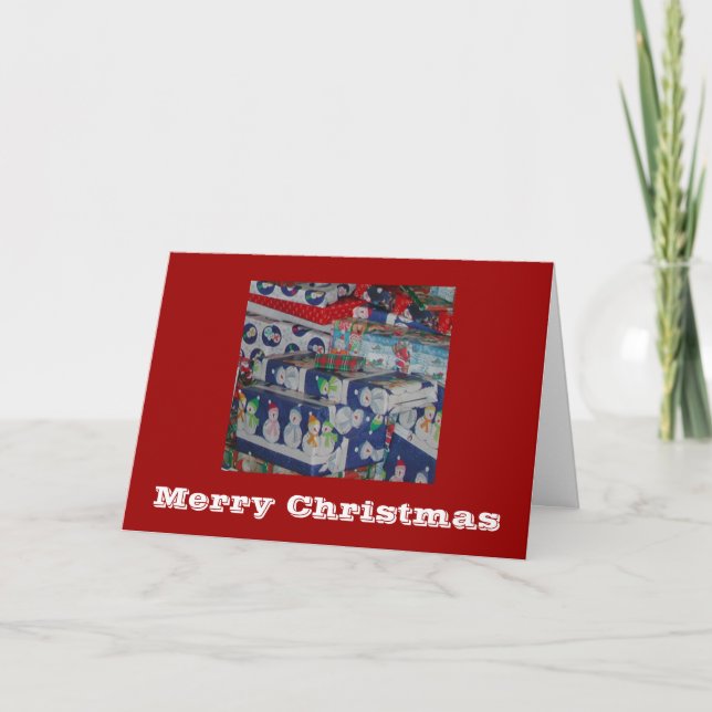 Tarjeta Festiva Navidades personalizables (Anverso)