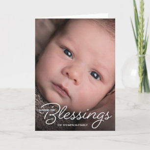 Tarjeta Festiva Navidades Personalizados Bendiciones al presentar