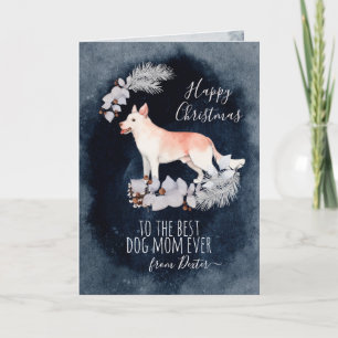 Tarjeta Festiva Navidades personalizados de canaan Dog Mom