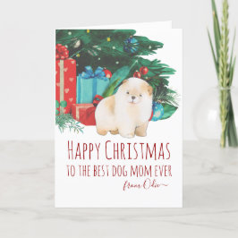 Tarjeta Festiva Navidades personalizados de Chow Chow Mom