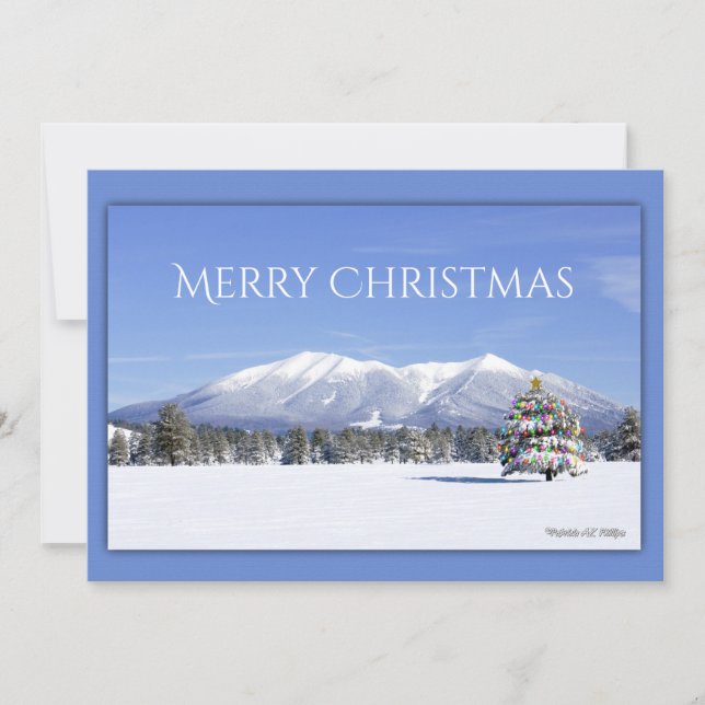 Tarjeta Festiva Navidades Personalizados de fotografía de San Fran (Anverso)