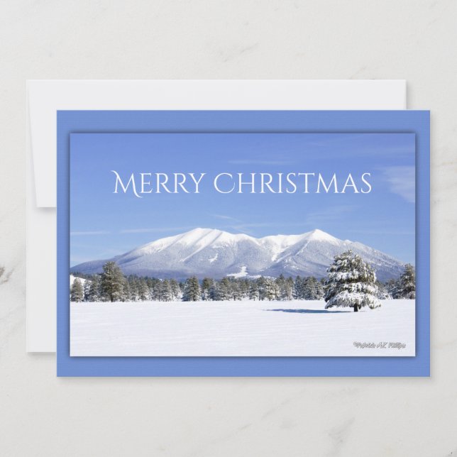 Tarjeta Festiva Navidades Personalizados de fotografía de San Fran (Anverso)