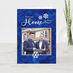 Tarjeta Festiva Navidades personalizados de fotografía inmobiliari