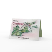 Navidades personalizados de Ivy y y Holly