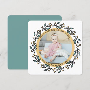 Tarjeta Festiva Navidades Personalizados de la Fotos de la Guerra