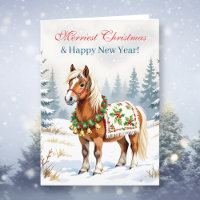 Navidades personalizados de Shetland Pony