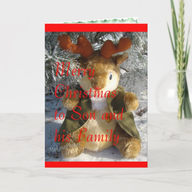 Tarjeta Festiva Navidades personalizar (Anverso)
