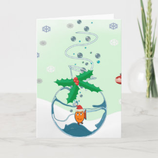 Tarjeta Festiva Navidades Pescar Añadir texto haciendo clic en Per