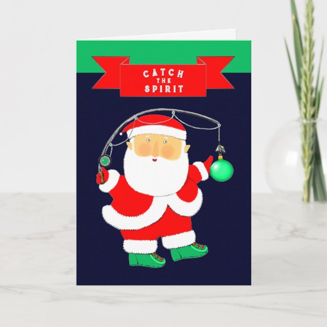 Tarjeta Festiva Navidades pesqueros (Anverso)