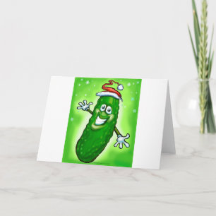 Tarjeta Festiva Navidades Pickle