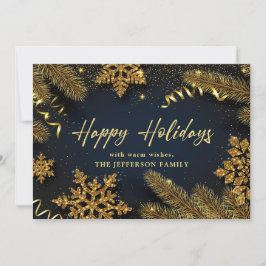 Tarjeta Festiva Navidades Pine Cones Saludo Rústico