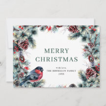 Navidades Pine Cones Vieron Un Saludo Rústico