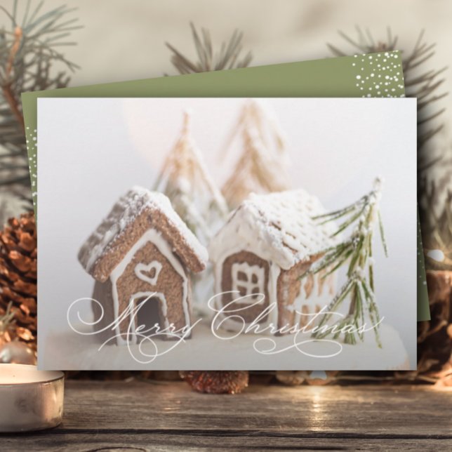 Tarjeta Festiva Navidades planos de la casa Gingerbread (Subido por el creador)